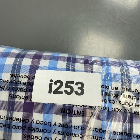 NWOT Kirkland Signature Men's XL 17-17.5 Plaid Button-Up Long Sleeve Shirt - Picture 8 of 8